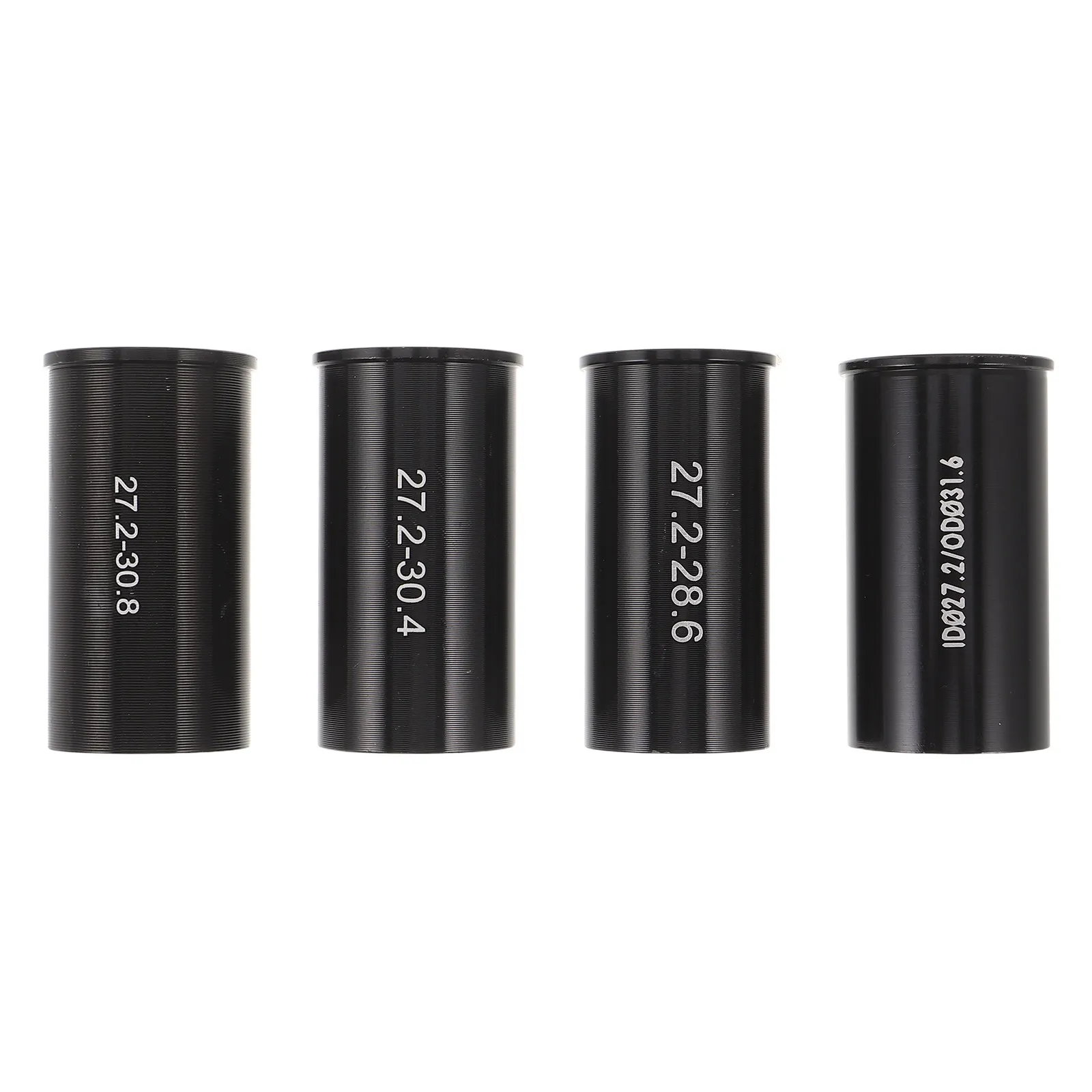 

4Pcs Alloy Seat Post Conversion Shims Set - Bike Seatpost Reducer Sleeve Adapter for Mountain Bicycle Gravel City Ride Stability