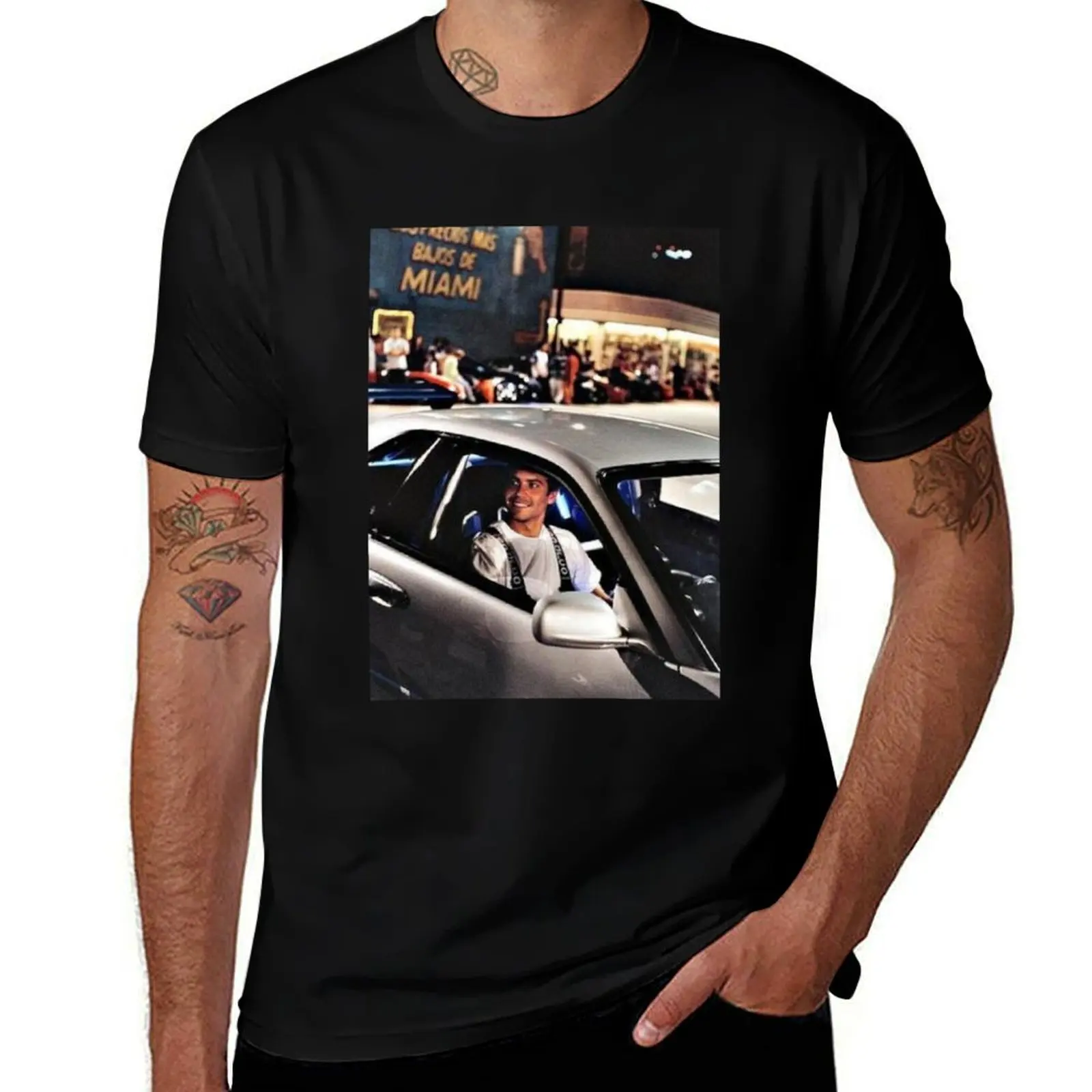 Paul Walker - Fast and Furious T-Shirt Lightweight Cooling Short Sleeve Tee T-Shirt