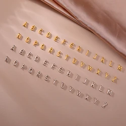 Teamer 26 A-Z Alphabet Charms for Jewelry Making Supplies Stainless Steel Couple Initial Name Jewelry DIY Bracelets Necklaces