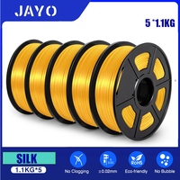 JAYO filament Pla Plus silk 5Rolls 3D Printer filament 1 75mm 1kg No Bubble 3D Printer Materials for FDM 3D Printing Materials