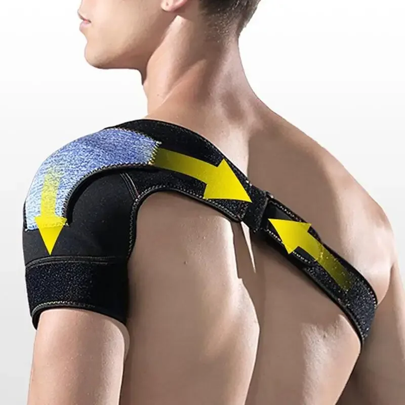 

Adjustable Left/Right Shoulder Support Belt Brace Protector Compression Shoulder Pad Strap for Torn Rotator Cuff Dislocation