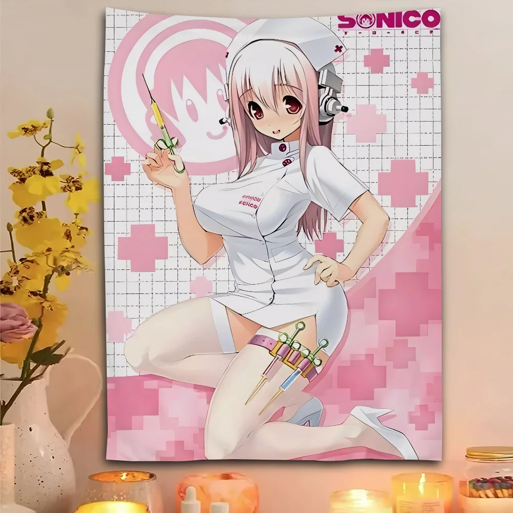 

Anime Game-Super S-Sonicos Tapestry Bedroom Living Home Decor Bar Outdoor Festival Wall Hanging Decoration Background Art Banner