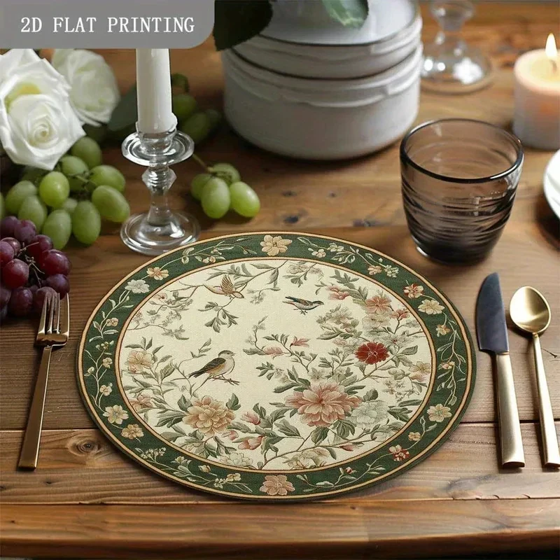 VIKAMA 4pcs Round Placemats Ru - Commercial Kitchen Table review and price