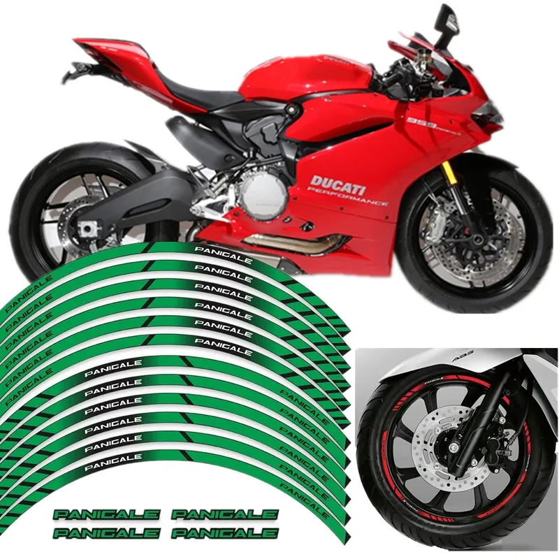 For DUCATI PANIGALE 959 899 1299 V2 V4 Motorcycle Parts Contour Wheel Decoration Decal Sticker