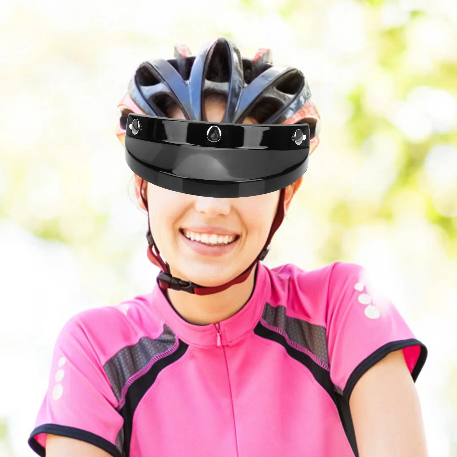 

Motorbike Sun Visor Retro Design Durable Plastic Easy Fix Professional Cool Cycling Accessory Rain Visor