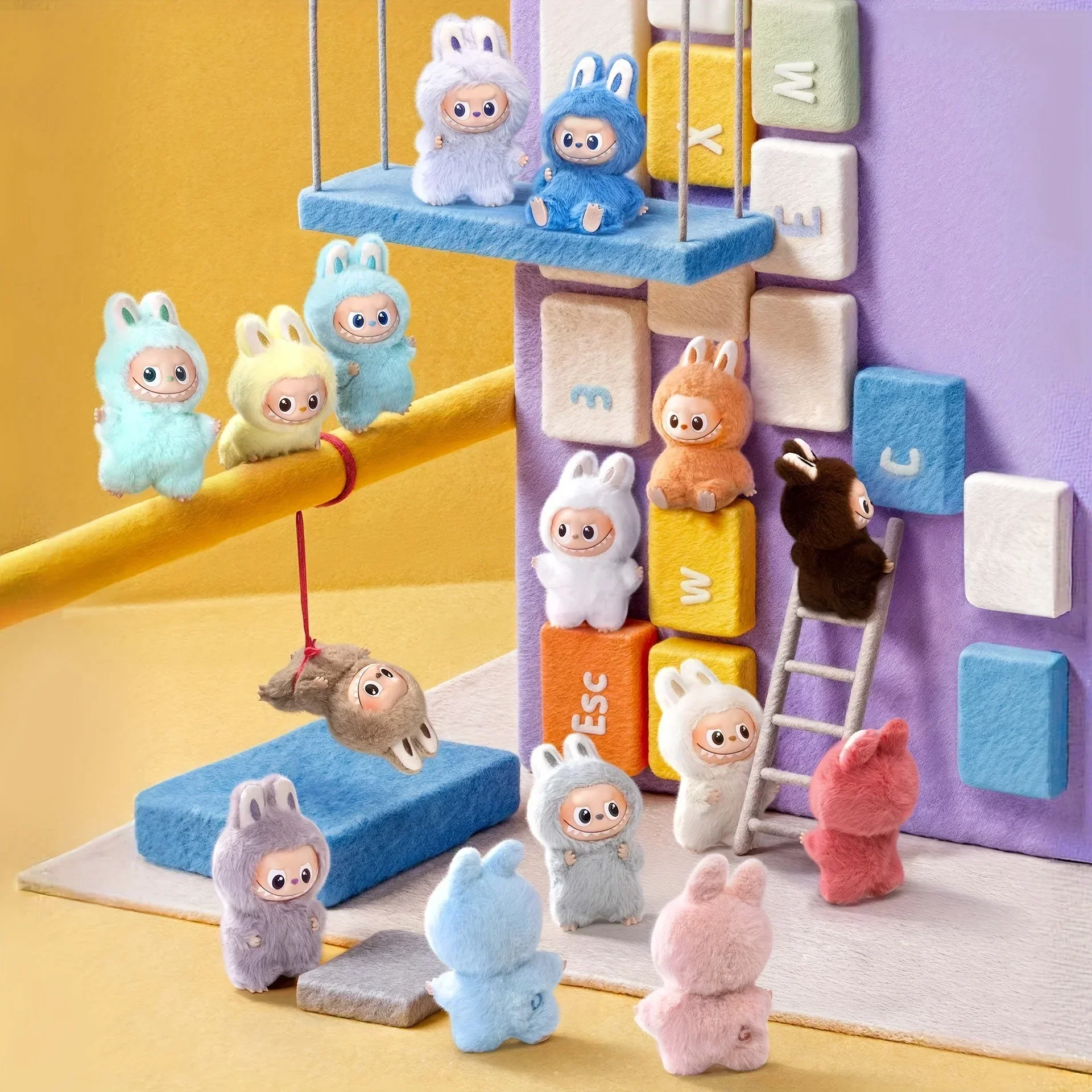 POP MART The Monsters Labubu – épingle pour boîte aveugle d'amour, pendentif en peluche en vinyle de qualité supérieure, cadeau Surprise mystère élégant