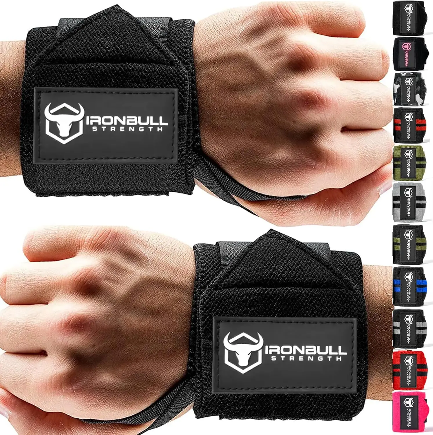 Wrist Wraps for Weightlifting (USPA & IPL Approved) - 18” Premium Quality Wrist Straps for Weightlifting - Weight Lifting Wrist