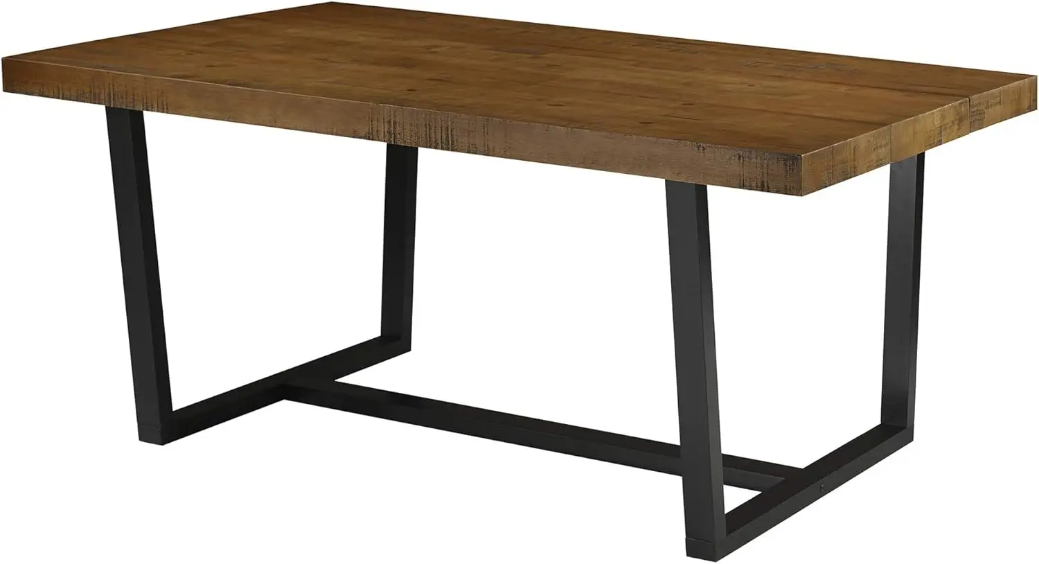 Andre Modern Solid Wood Dining Table, 72 Inch, Rustic Oak