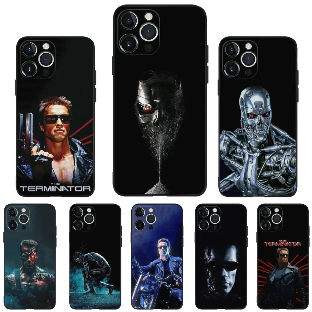 

Movie T-The T-Terminator-S Phone Case for Apple iPhone, 13, 14,13,12,11,XS,XR,X,8,7,Pro,Max,Plus, Mini Silicone Cover, Black