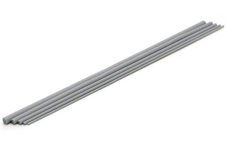 WAVE Solid Rubber Rod Round Bar Transformation Grey OM261~OM265 Model Making Tools 3D Printer Parts
