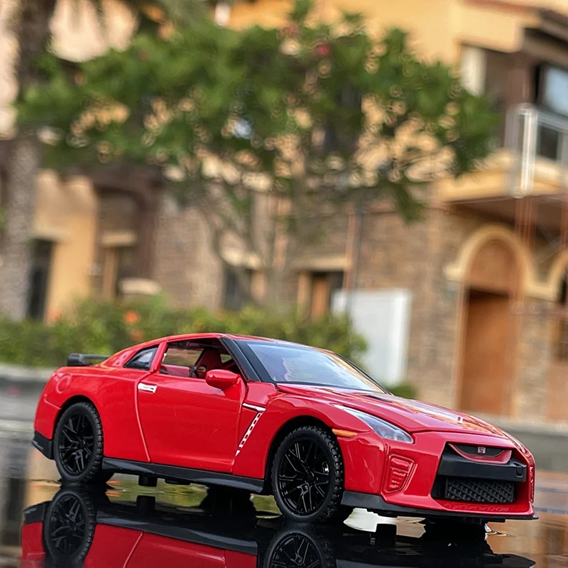 1:32 Nissan Gtr R34 R35 Skyline Ares Legering Sportwagen Model Diecast Simulatie Metalen Speelgoed Auto Model Collectie Speelgoed Cadeau