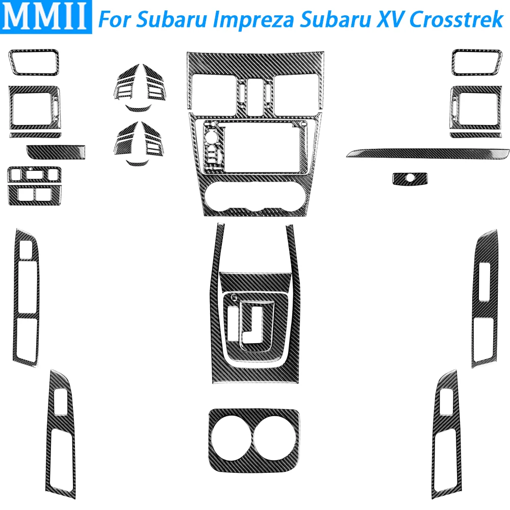 

Автомобильные аксессуары из углеродного волокна для Subaru Impreza XV Crosstrek 2012 2013, шестеренка, фотоподъемник, крышка, отделка, наклейка