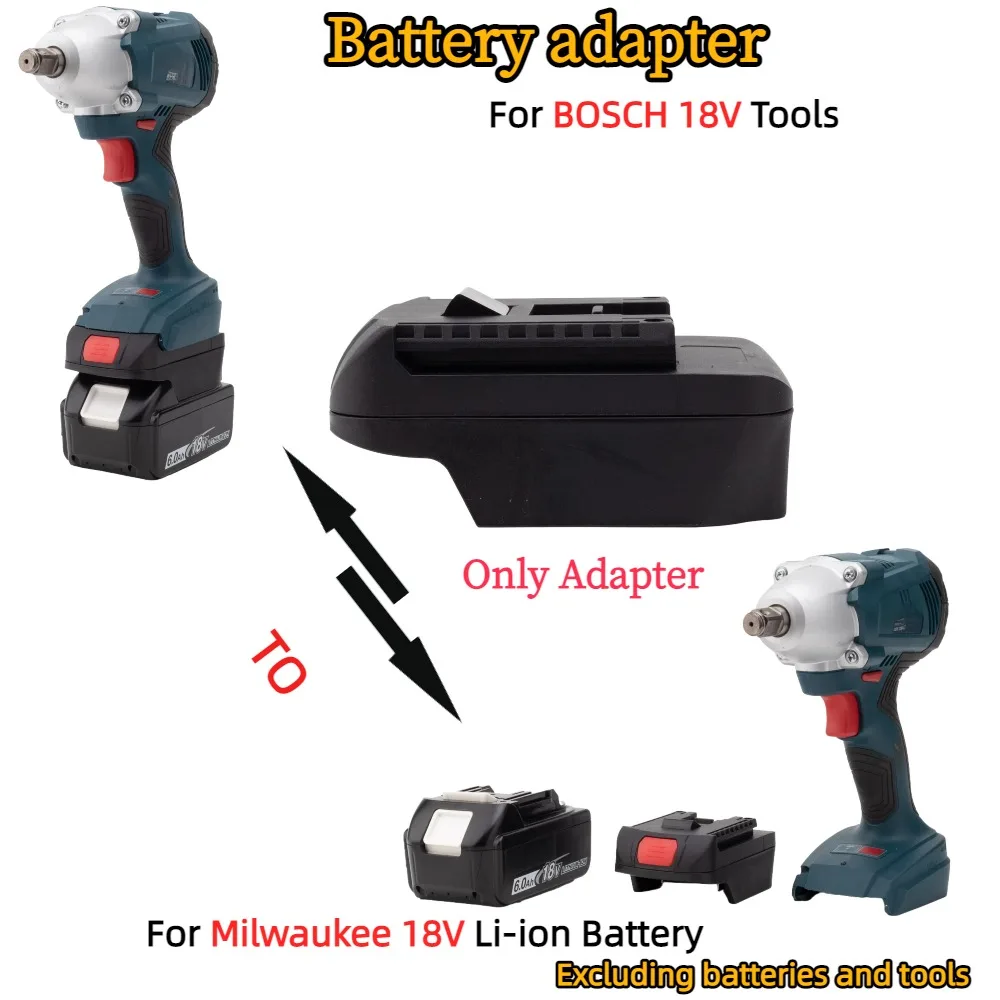 Battery Adapter for Makita 18V Lithium Battery Converter TO BOSCH 18V Electric Wrench Tools Accessory(Only Adapter)