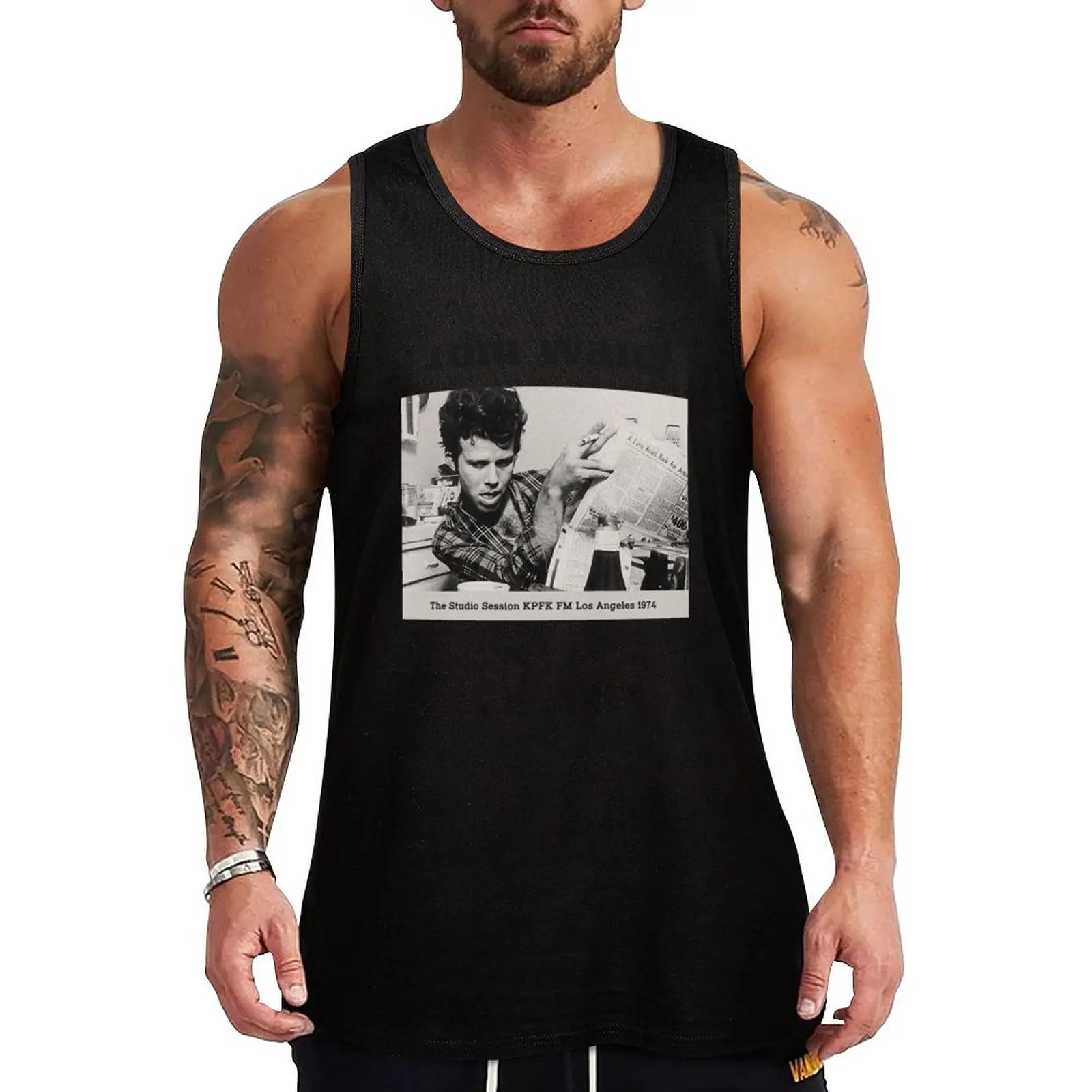 Tom Waits Tank Top Street Print Tank Top Casual Graphic Sleeveless Tee
