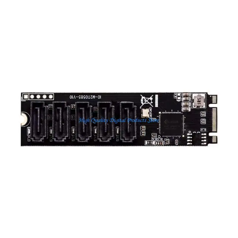 

U2JE Data Transfer M.2 PCIe3.0 to 5port SATA3.0 Expansion Card for Data Center