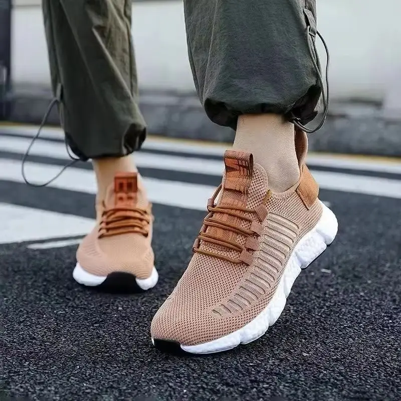 

Летние мужские кроссовки, легкие дышащие сетчатые повседневные туфли для улицы, модные кроссовки для тенниса и тренировок