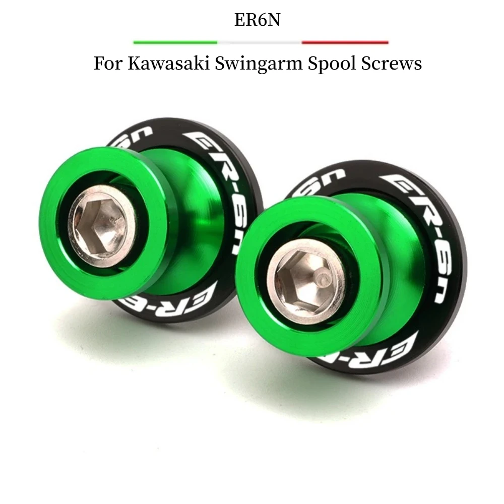 

For Kawasaki ER6N ER 6N 2006 2007 2008 2009 2010-2016 New Swingarm Spool Slider Stand Screws 10MM Bolt Motorcycle Accessories