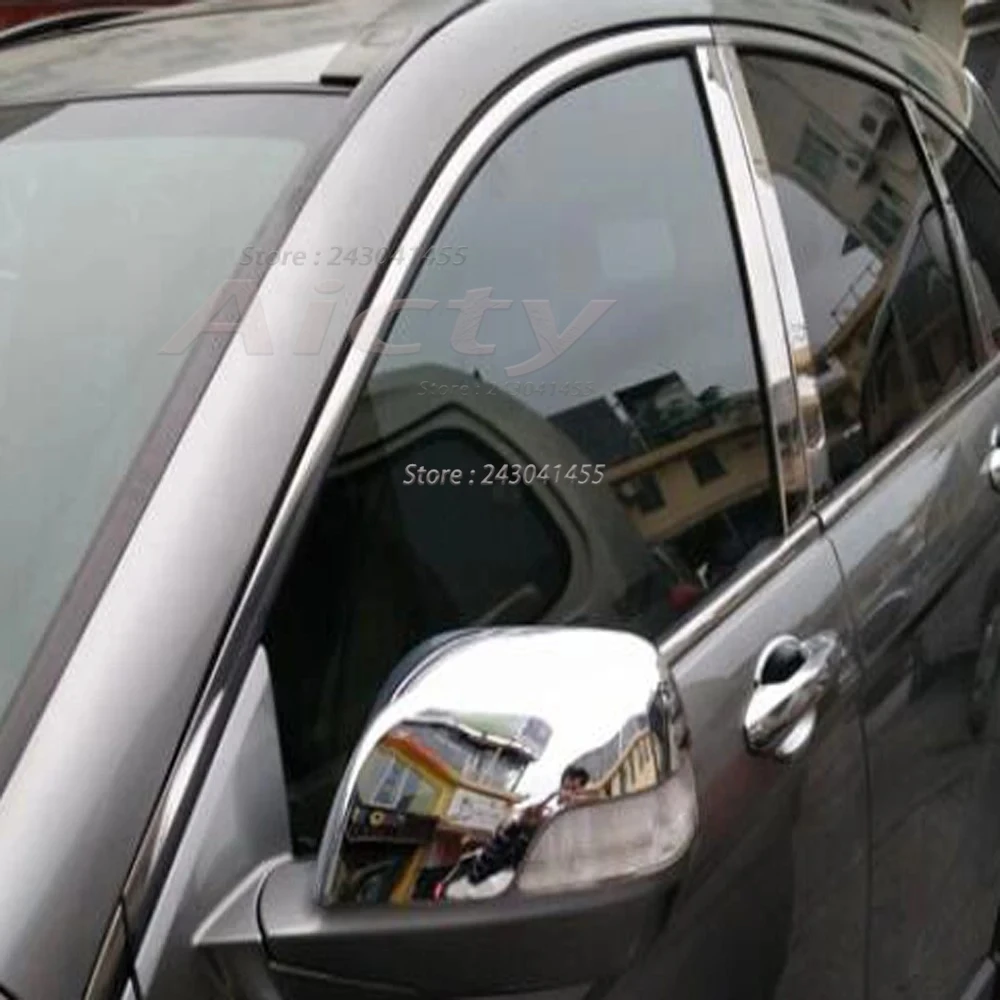

For Honda CRV CR-V 2007-2011 Car ABS Chrome Decoration Car Stick Rear View Rearview Side Glass Mirror Cover Trim Frame Styling