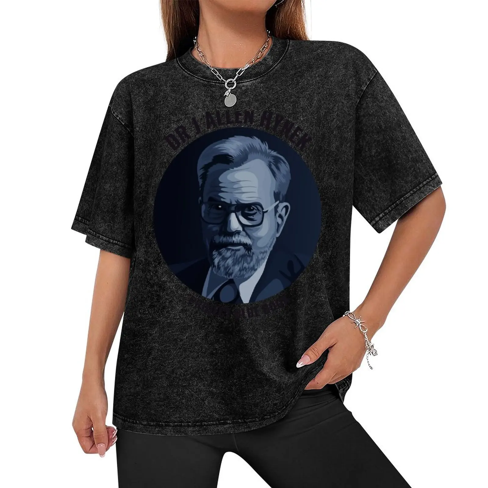 Dr J Allen Hynek - Project Blue Book T-Shirt funny gifts Clothing plus size men clothing