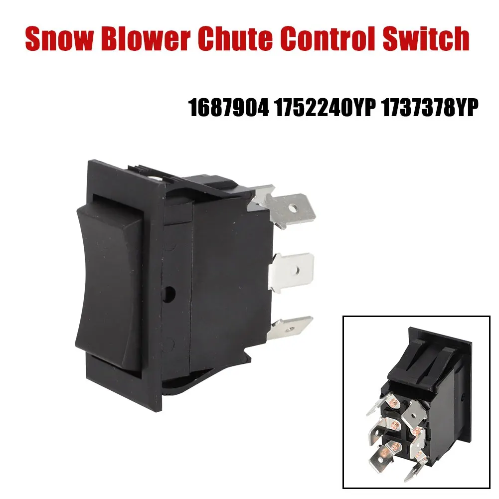 Snow Blower Chute Control Switch 6-pin Chute Switch Replaces 1687904 1752240YP 1737378YP For Snapper Murray Simplicity