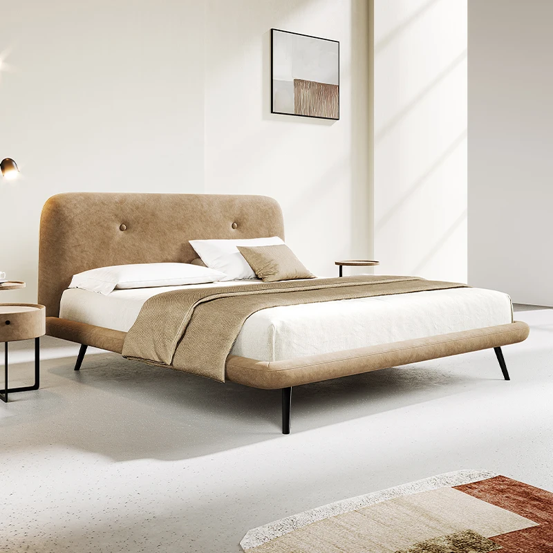 

Loft Frame Massage Bed Bedroom Single Modern Sofa Design Simple Girls Bed Sleeping Platform Cama Solteiro Lounge Suite Furniture