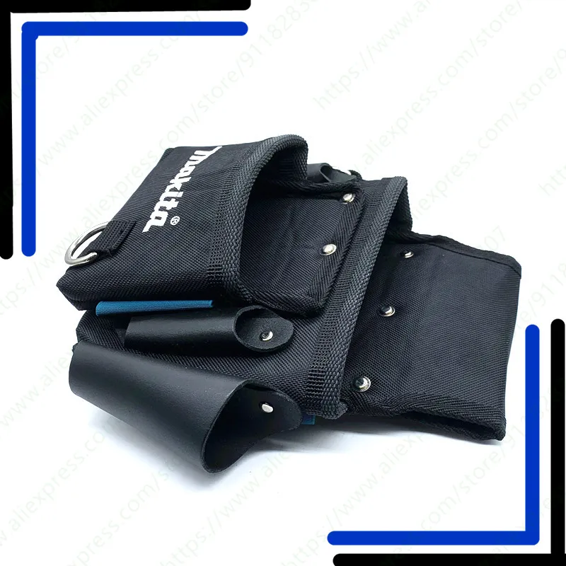 Makita 2-карманные крепления для гвоздей, инструмент, поясная сумка, держатель, универсальная ручная дрель, многофункциональная сумка для переноски на талии