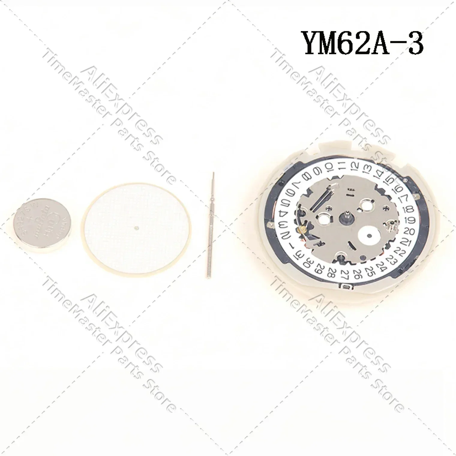 Nuevo movimiento Original de relojes Pegasus YM62 en lugar de 7T62A fecha de movimiento 3'sei manecillas 6,9.12 piezas de reloj de segundos pequeños