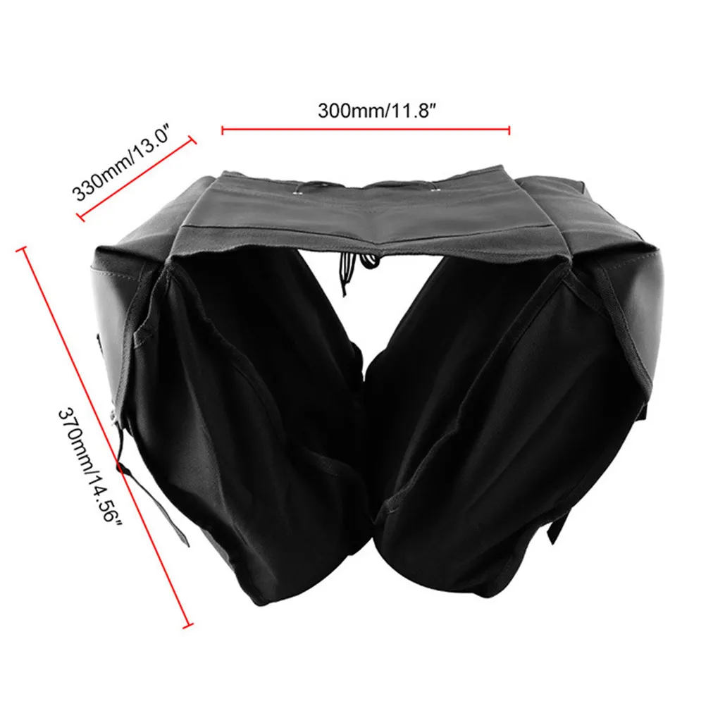 

Cycling Bag Rear Seat Waterproof Canvas Flap Pouch Large Capacity Bike Saddle Tail Side Container for Outdoor Hiking Sports