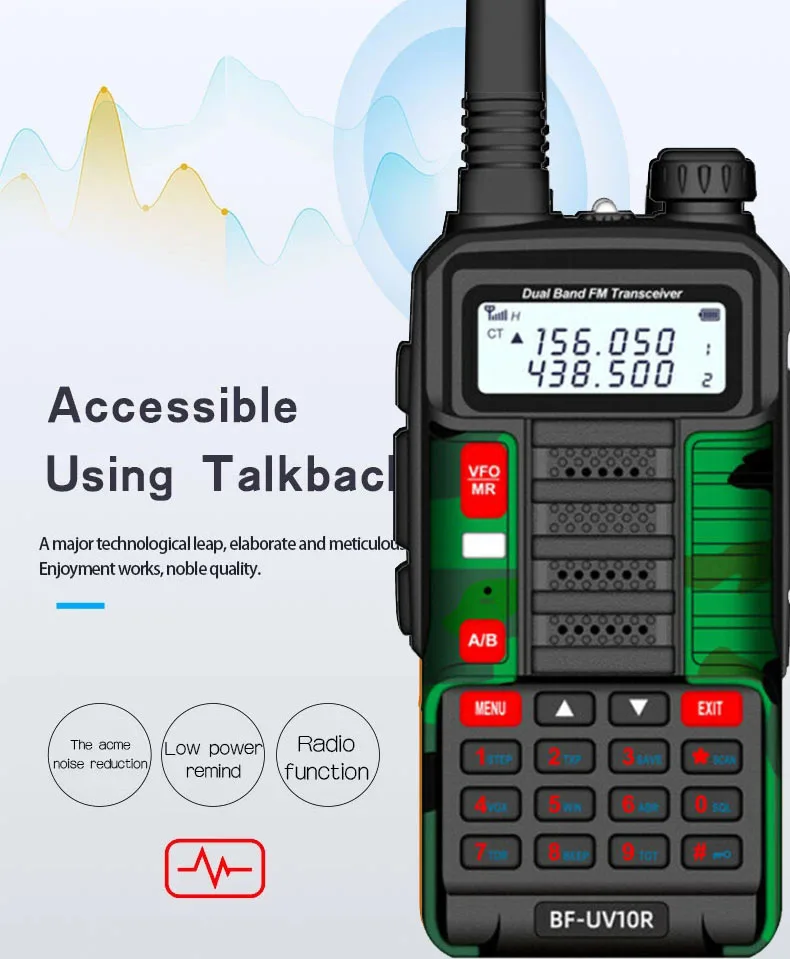 Imagem -02 - Baofeng 10w Walkie-talkie Portátil de Alta Potência £ 50km Vhf Uhf Dual Band Two Way cb Ham Rádio Transceptor Uv5r Atualizado 2023