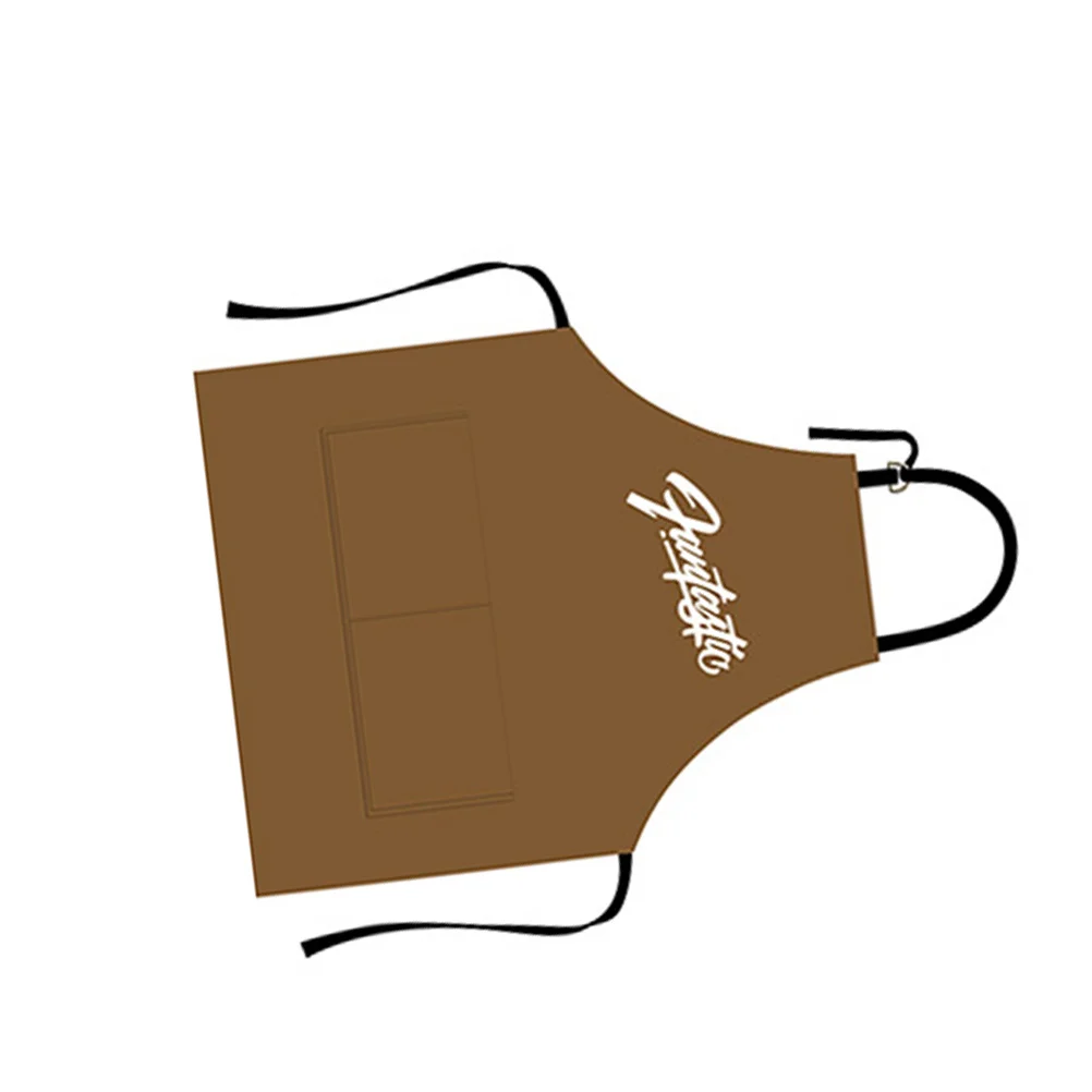 

Waterproof Oilproof Fantastic Brown Cooking Apron Kitchen Sleeveless Fashion Hanging Neck Design Simple