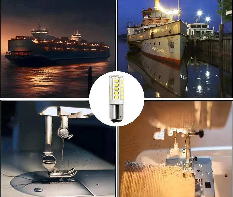 12V 24V 3W BA15D LED Light Bulb Bayonet Double Contact Base Landscape Path Deck RV Camper Marine Yacht Boat Trailer Lighting