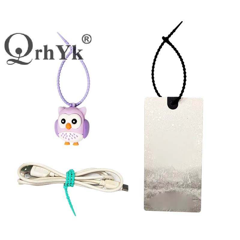 5Pcs Silicone Reusable Diy Keychain Keyring Ties Zip Tie Headset Data Line Twisted Rope Universal Magic Tie