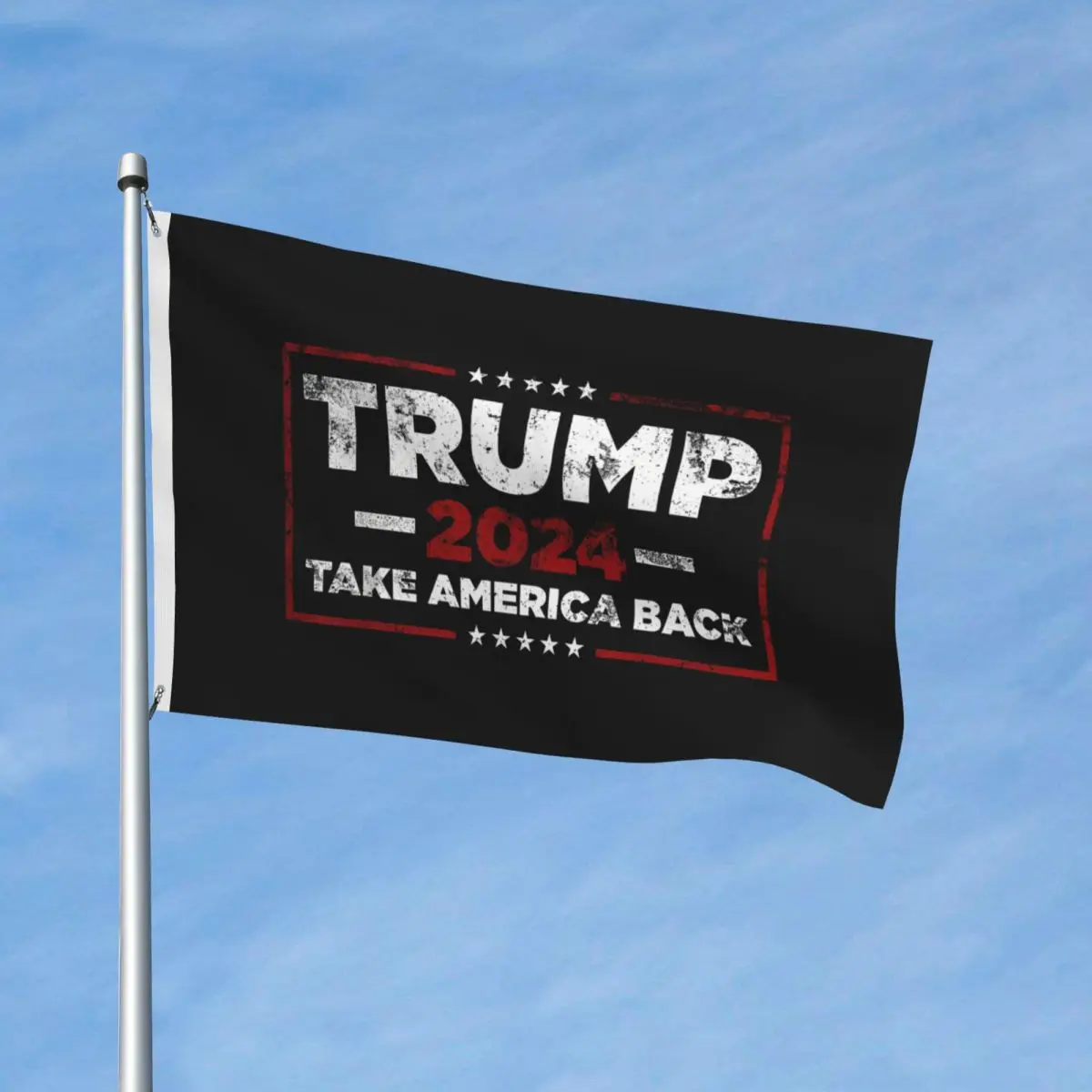 Trump 2024 Take America Back US American Flag President Flag Double Sided Indoor Outdoor Banner Hanging Decoration 90x150cm