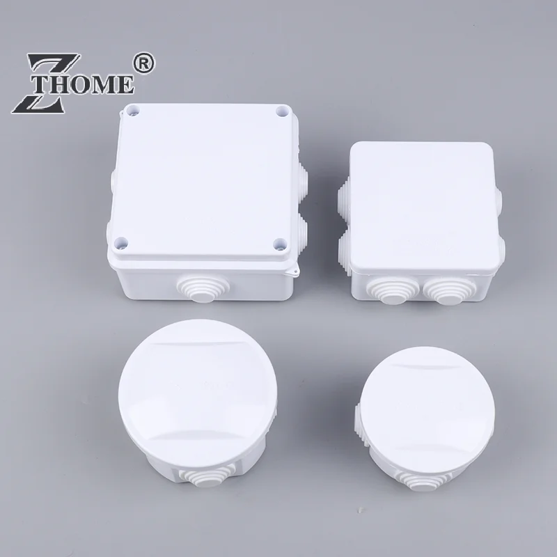 White Connection Cable Branch DIY Waterproof IP65 Power Case Junction Box Indoor Wire Shell Electric Control Boxes