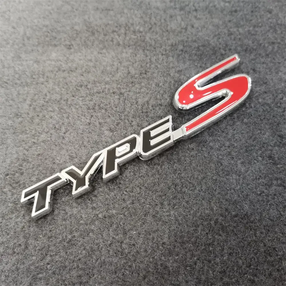 3D Metal TYPE S Logo Sticker Badge Car Side Rear Emblems For Honda Acura Accord Civic Spirior Odyssey Decor Sticker