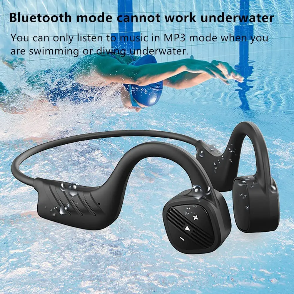 Tai Nghe Không Dây Dẫn Truyền Xương Bluetooth IPX8 Chống Nước Bơi Tai Nghe Với 32G RAM Mp3 Nhạc MicrophoneFor Xiaomi Sony