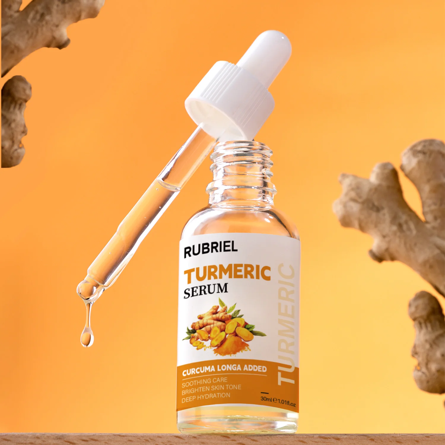 30ml Turmeric Face Serum Facial Whitening Essential Oil Anti Aging Wrinkle Fine Line Dark Spot Remover Moisturizing Skin Care