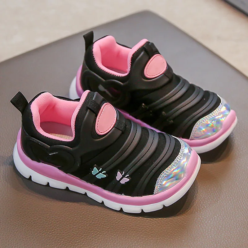 

Trend Fashion Teenager Girl's Sneakers PU Leather Watetproof Children's Sport Shoes Soft-soled Outdoor Running Shoes For Kids