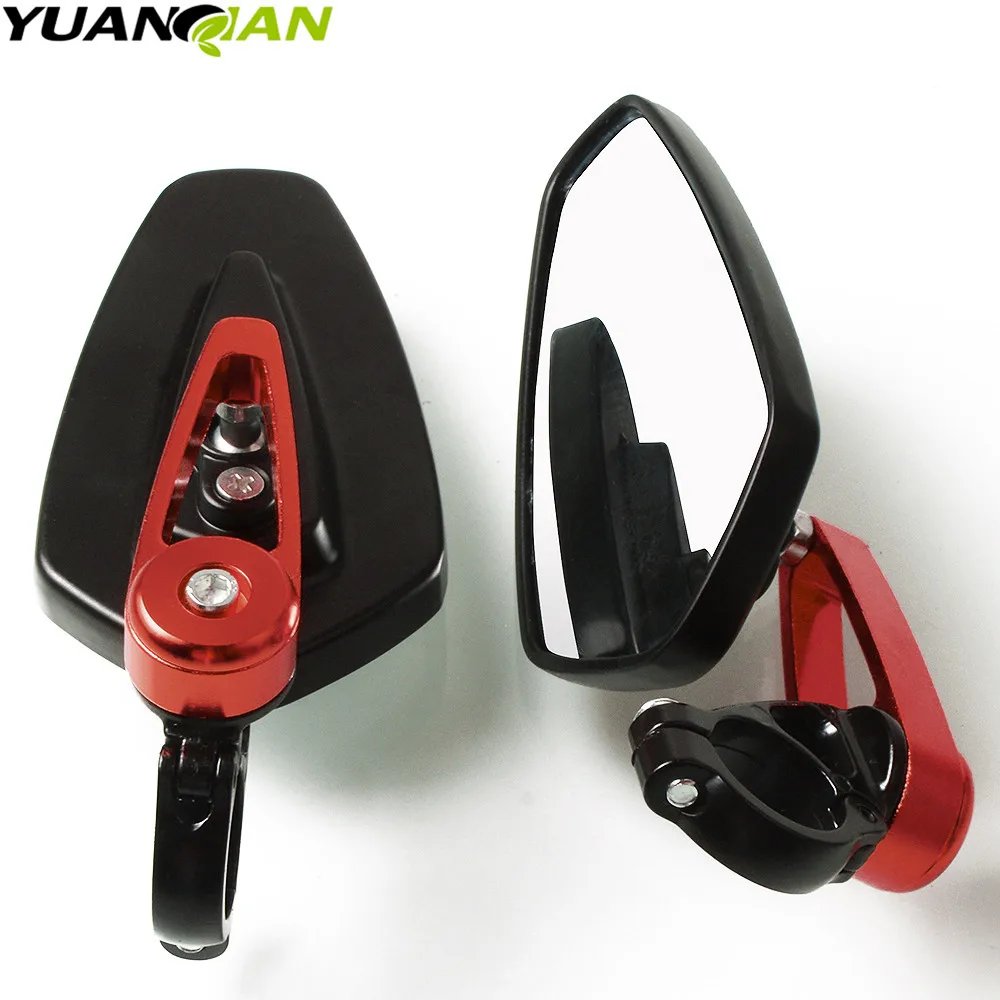 العالمي 7/8 "" 22 مللي متر مقود دراجة نارية بار نهاية مرآة دراجة نارية مرآة ل دوكاتي 696 796 796 848 ياماها