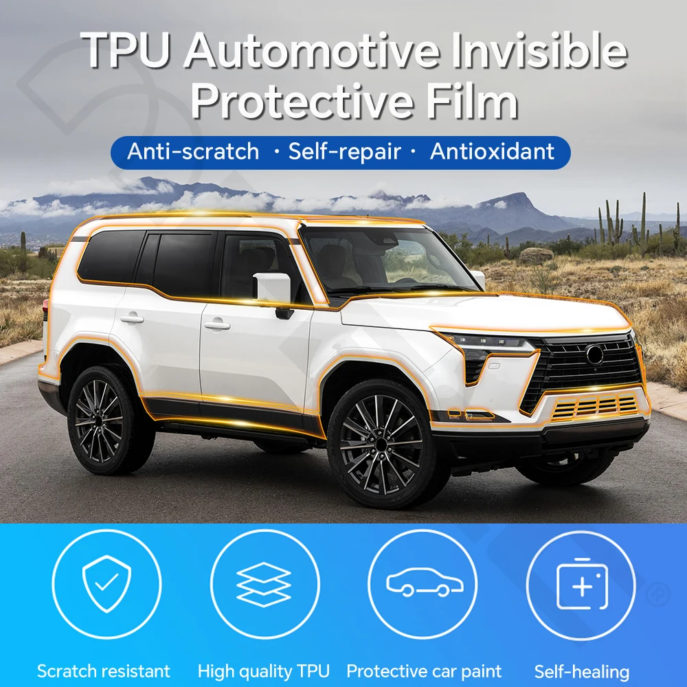 For Lexus GX 550 Luxury Premium 2024-2025 8.5Mil PPF Clear Paint Protection Film TPU Invisible Self‑Healing Anti‑Yellowing