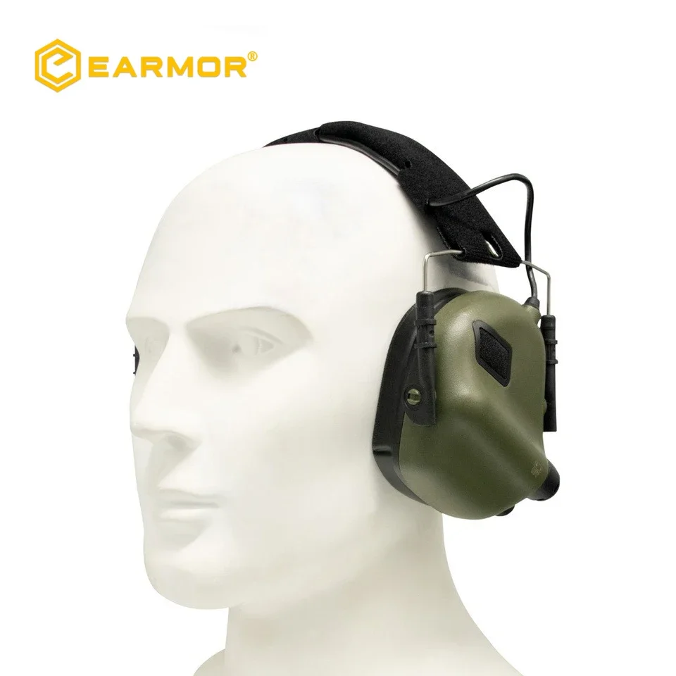 EARMOR Tactical Headset M31 MOD4 Active Headset Electronic Hearing Protector with Bracket Military DIY Helmet Headset NRR 22dB