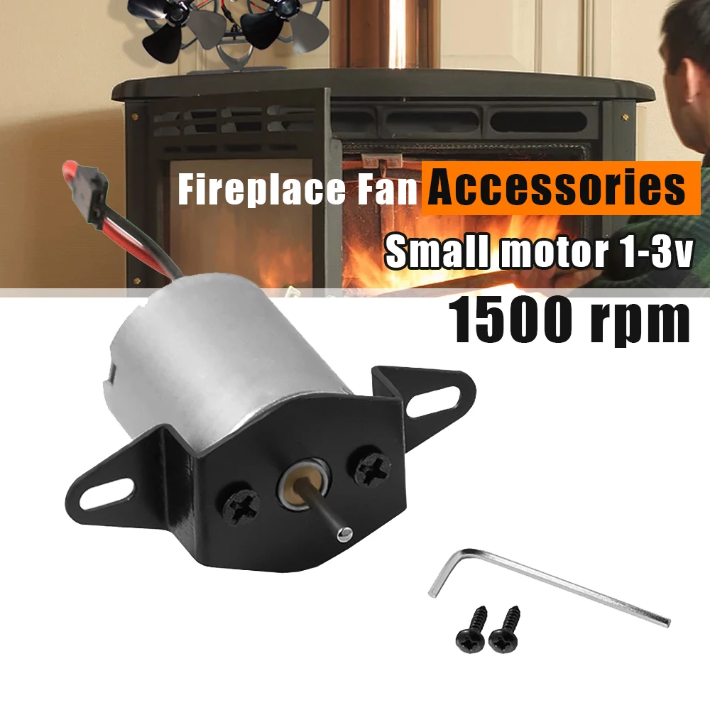 Universal Fireplace Fan Motor Wood Stove Fan General Fireplace Accessories Replacement 1500RPM Electric Power Generator Motor