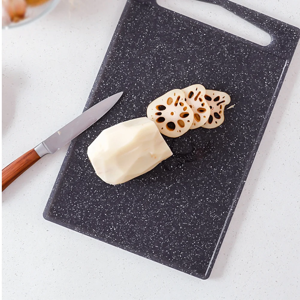 

1Pcs Plastic Cutting Board Non-Slip Imitation Marble Kitchen Chopping Board for Vegetable Fruit Bread Pizza Meat Easy Clean