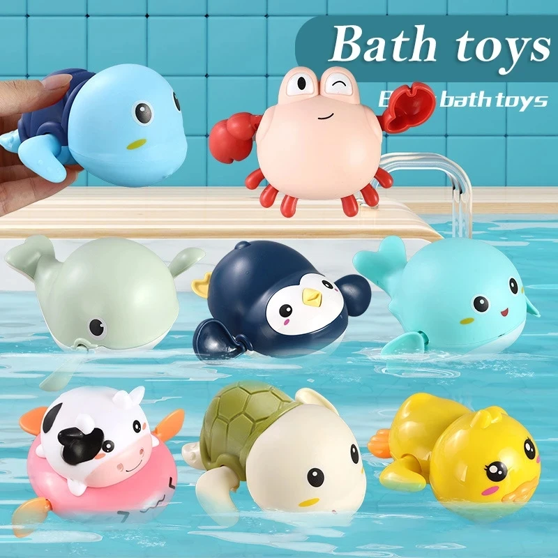 Jouets de bain pour enfants, jouet de bain de natation pour bébé, grenouilles mignonnes, horloge, nouveau