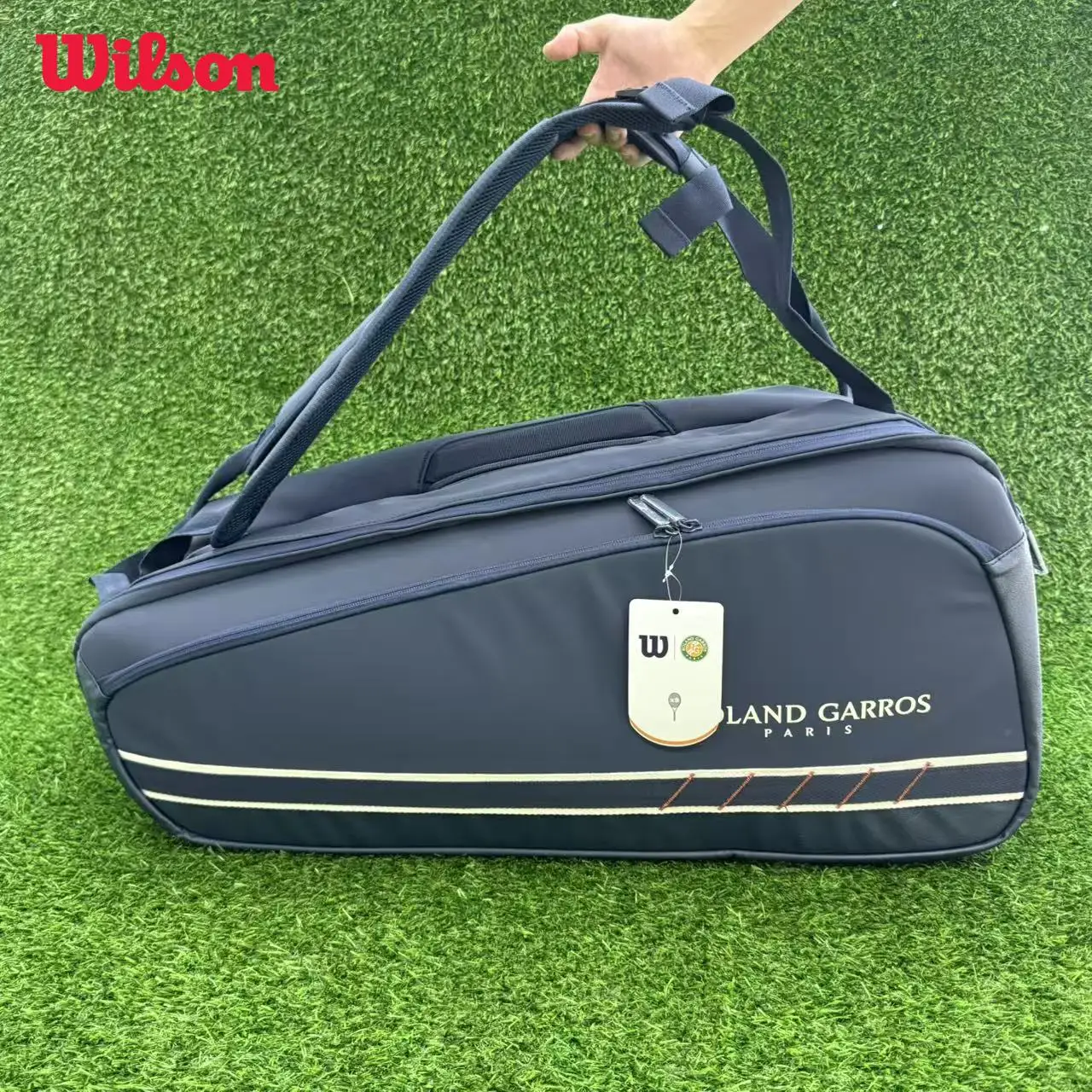 

Wilson Roland Garros 2025 Session Soiree Super Tour 9PK Multi Functional Large Capacity Tennis Bag Sports Backpack WR8043101001