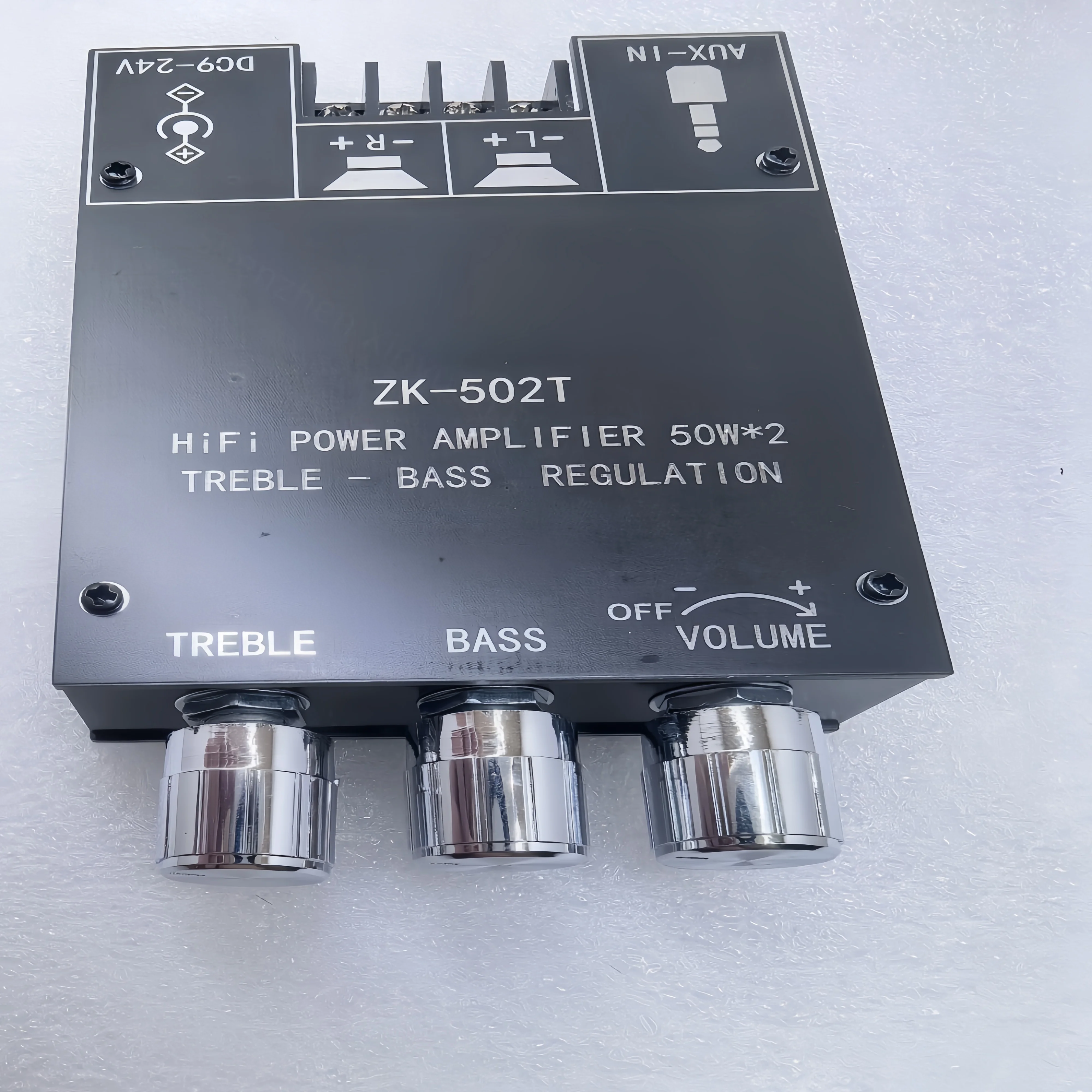 ZK-502T HiFi 50W * 2 subwoofer 5.0 stereo dual channel high and low frequency adjuster audio amplifier board module