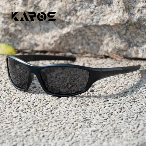 KAROS 편광 낚시 안경 남녀공용, 야외 HD UV 보호 사이클링 선글라스, 스포츠 등산 낚시 운전 안경