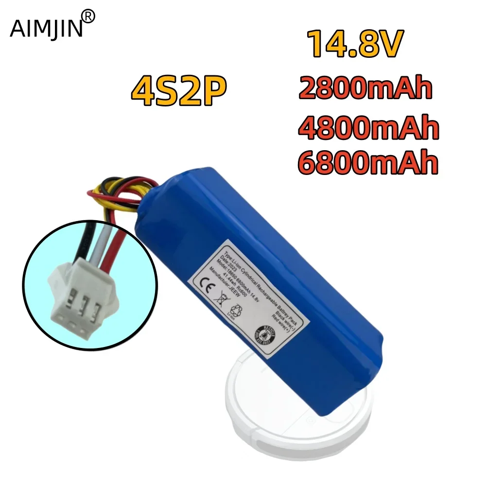 

14.8V 2800/4800/6800mAh for Xiaomi series robot vacuum cleaners, sweepers, rechargeable lithium battery pack