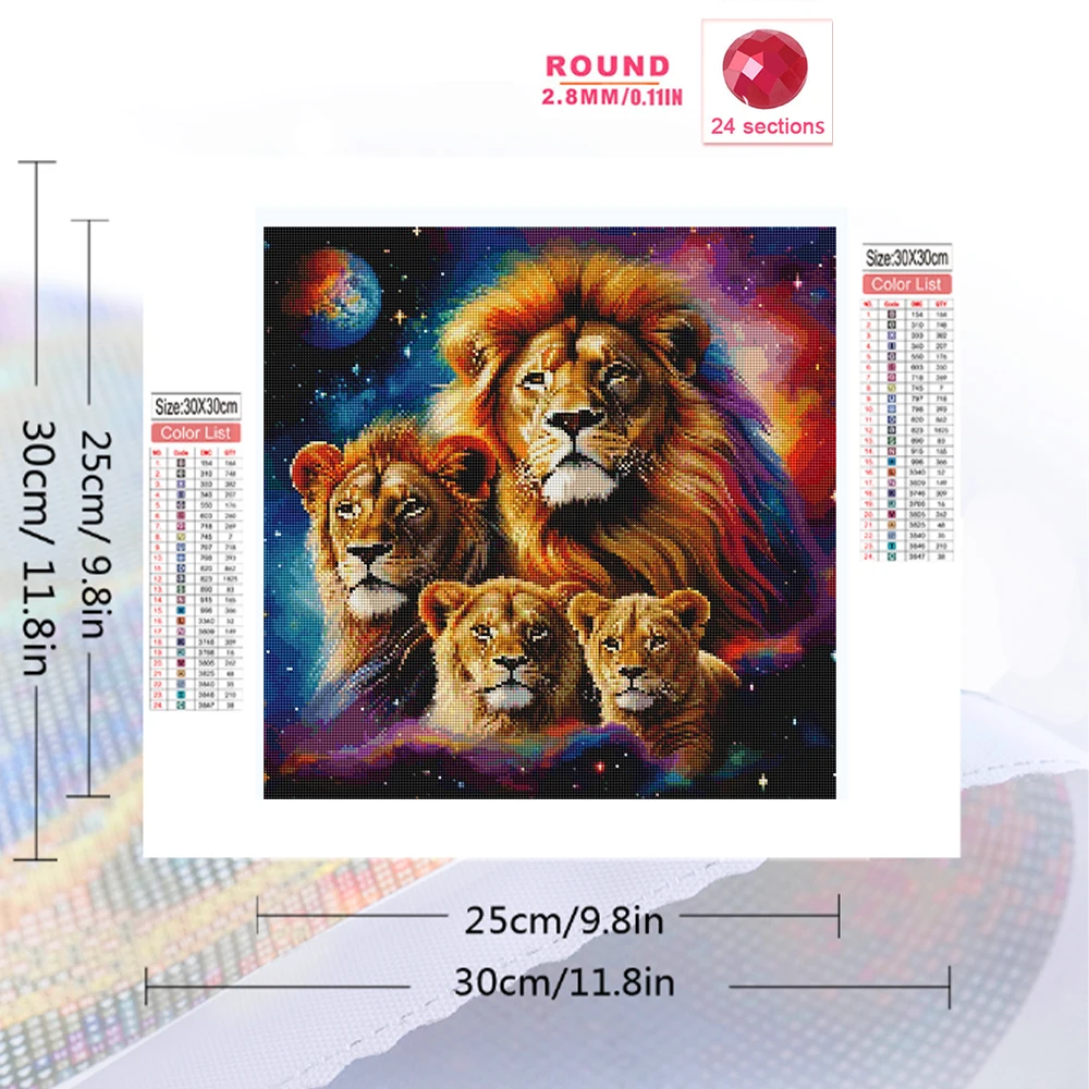 Momoart ダイヤモンドペインティング ライオンズ 動物 - Art Craft Lion のレビューと価格