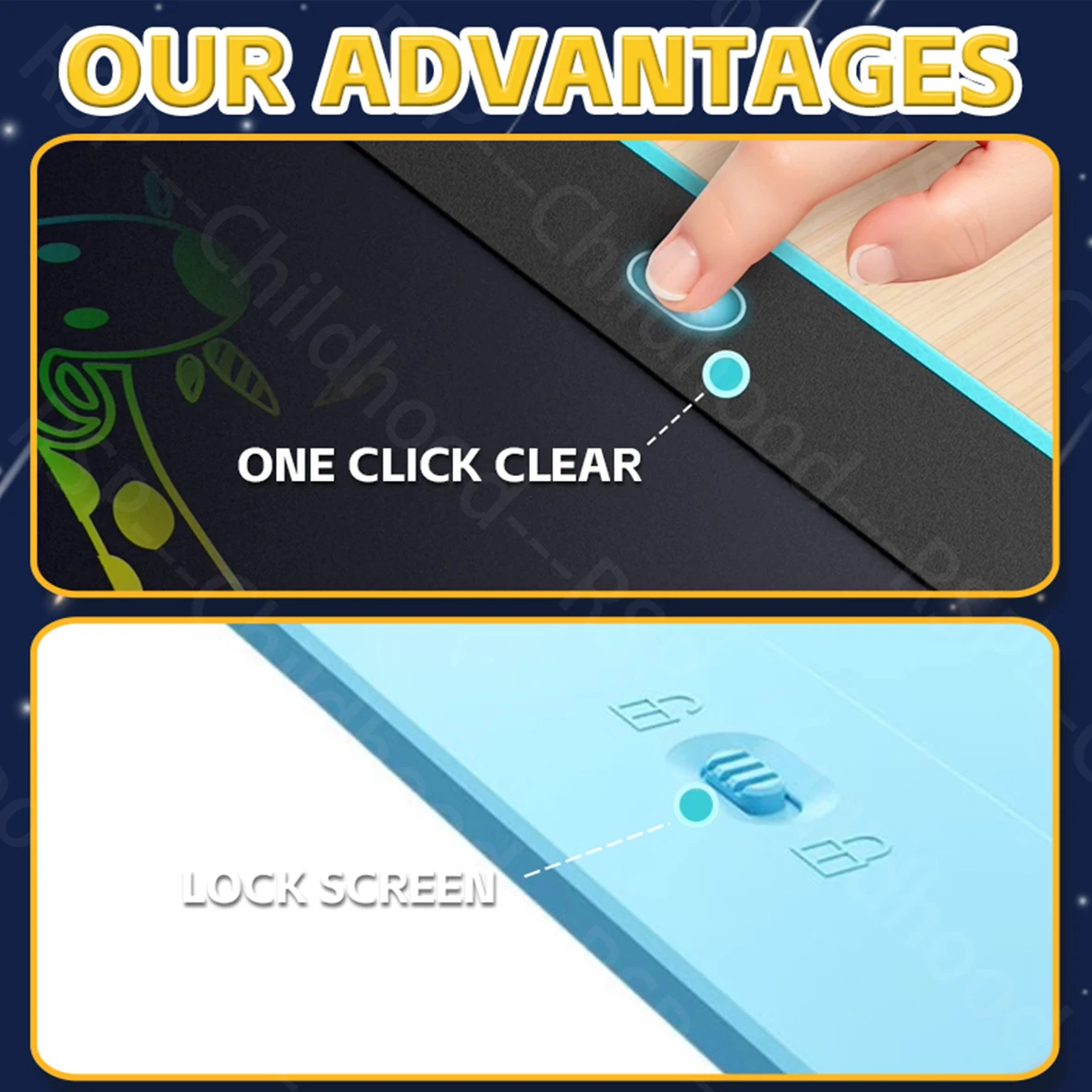 16 インチ液晶ライティングタブレットカラー描画ボード電子黒板落書き手書きタブレット教育玩具子供に最適なギフト